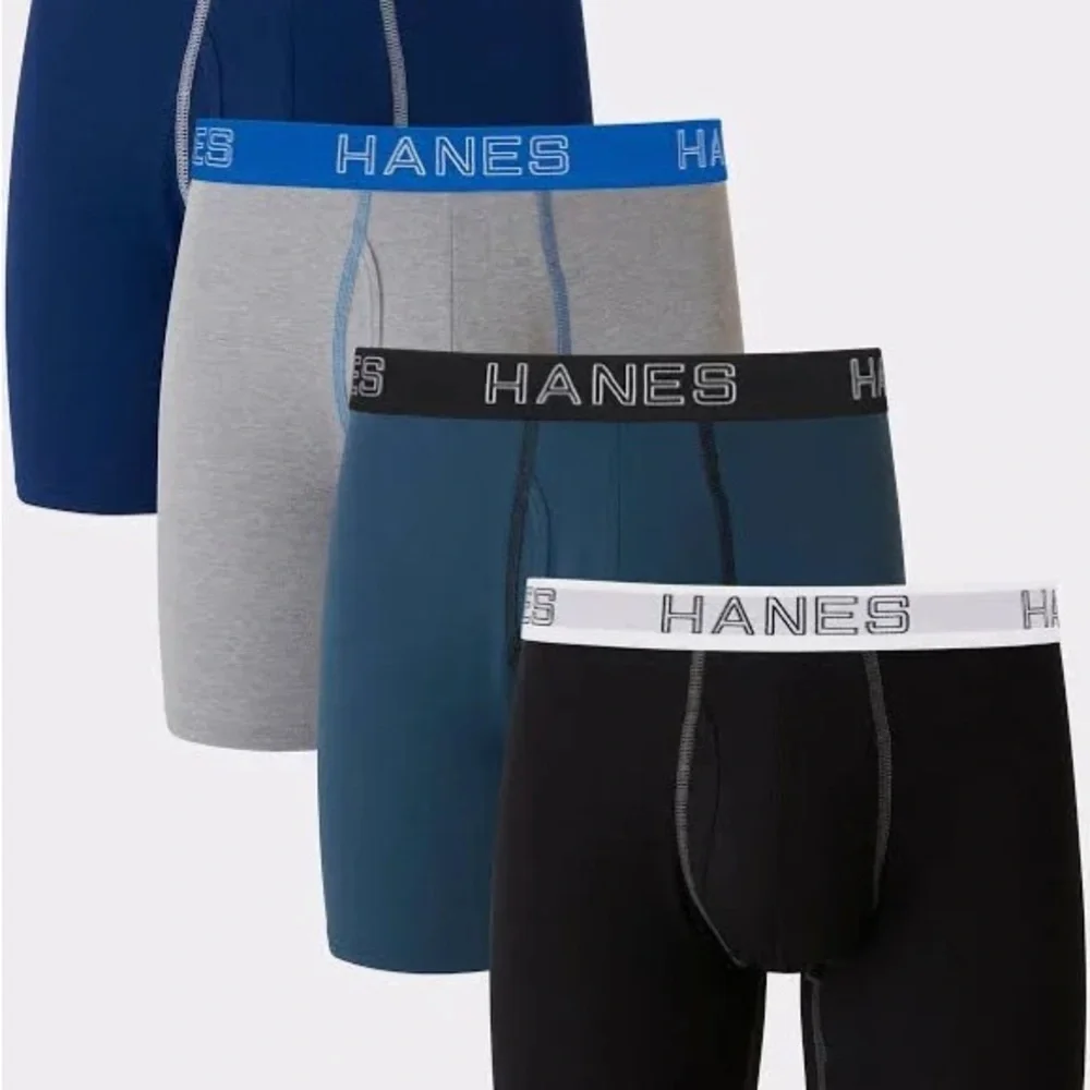 NWT 4PK Hanes Big Man Boxer Briefs 3XB